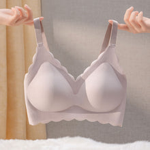 Cargar imagen en el visor de la galería, Women's Summer Thin No Steel Ring Underwear Gathered Seamless Full-Coverage T-Shirt Bra