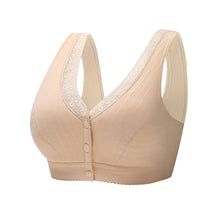 Cargar imagen en el visor de la galería, Soft Cotton Front Button Underwireless Tank Bra