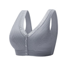 Cargar imagen en el visor de la galería, Soft Cotton Front Button Underwireless Tank Bra