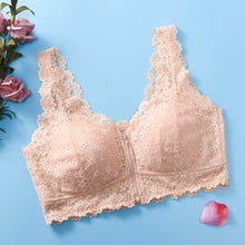Cargar imagen en el visor de la galería, Women's Zip Front Lace Push Up Bra