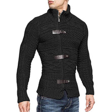 Cargar imagen en el visor de la galería, Men's Round Neck Sweater Casual Knitted Sweater