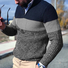 Cargar imagen en el visor de la galería, V-hals Kleur Gebreide Coltrui Sweater