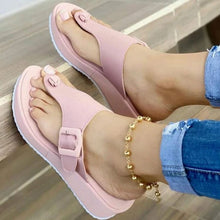 Cargar imagen en el visor de la galería, Ladies Platform Flip Flops