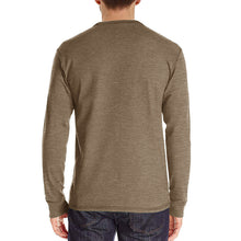 Cargar imagen en el visor de la galería, Mens Casual Round Neck Buttons Shirt Tops Soild Color Long Sleeves Slim Fit Tee