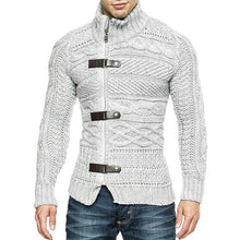 Cargar imagen en el visor de la galería, Men's Round Neck Sweater Casual Knitted Sweater
