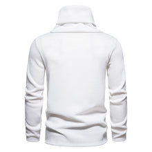 Cargar imagen en el visor de la galería, Men's Ribbed Knit Zipper Plain Stand Collar Pullover Sweater