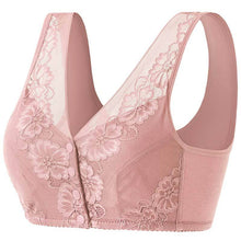 Cargar imagen en el visor de la galería, Ladies Cotton Lace Front Button Bra
