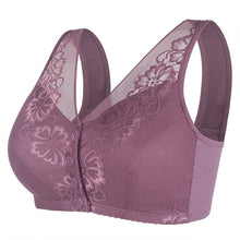 Cargar imagen en el visor de la galería, Ladies Cotton Lace Front Button Bra