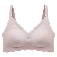 Cargar imagen en el visor de la galería, Women's Summer Thin No Steel Ring Underwear Gathered Seamless Full-Coverage T-Shirt Bra