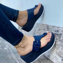 Cargar imagen en el visor de la galería, Ladies Platform Flip Flops