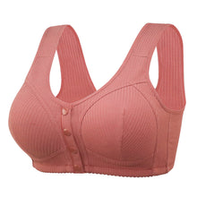 Cargar imagen en el visor de la galería, Plus Size Wireless Cotton Front Button Bra