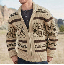 Cargar imagen en el visor de la galería, Sweater Big Cardigan Zip Up Knit