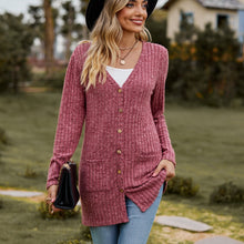 Cargar imagen en el visor de la galería, Sweaters for Women Cardigan Dressy Solid Open Front Long Knited Cardigan Sweater Fashion Loose Fit Coat Tops