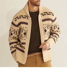 Cargar imagen en el visor de la galería, Sweater Big Cardigan Zip Up Knit