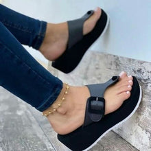 Cargar imagen en el visor de la galería, Ladies Platform Flip Flops