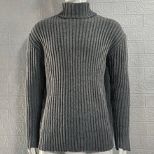 Cargar imagen en el visor de la galería, Mens Sweaters Turtleneck Cable Knitted Pullover