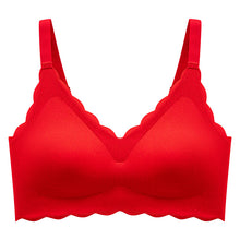 Cargar imagen en el visor de la galería, Women's Summer Thin No Steel Ring Underwear Gathered Seamless Full-Coverage T-Shirt Bra