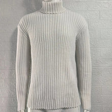 Cargar imagen en el visor de la galería, Mens Sweaters Turtleneck Cable Knitted Pullover