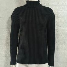 Cargar imagen en el visor de la galería, Mens Sweaters Turtleneck Cable Knitted Pullover