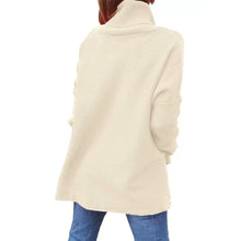 Cargar imagen en el visor de la galería, Soft Cotton Stand Collar Large Size Long Sleeve Tops Ladies Jumper Loose Tunic Casual T-Shirts