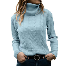 Cargar imagen en el visor de la galería, Women's Turtleneck Sweaters 2024 Fashion Long Sleeve Pullover