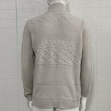 Cargar imagen en el visor de la galería, Men's Round Neck Sweater Casual Knitted Sweater