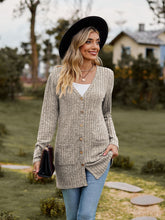 Cargar imagen en el visor de la galería, Sweaters for Women Cardigan Dressy Solid Open Front Long Knited Cardigan Sweater Fashion Loose Fit Coat Tops