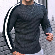 Cargar imagen en el visor de la galería, Mens Knit Sweater Sweater Sweatshirt Knit Slim-Fit Luxury Line