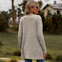 Cargar imagen en el visor de la galería, Sweaters for Women Cardigan Dressy Solid Open Front Long Knited Cardigan Sweater Fashion Loose Fit Coat Tops