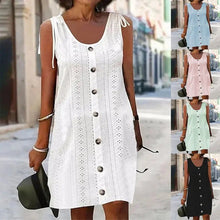 Cargar imagen en el visor de la galería, Envío gratis🔥Vestido sexy casual de cuello en U de color sólido para mujer - España Success - España