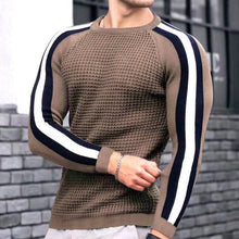 Cargar imagen en el visor de la galería, Mens Knit Sweater Sweater Sweatshirt Knit Slim-Fit Luxury Line