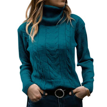 Cargar imagen en el visor de la galería, Women's Turtleneck Sweaters 2024 Fashion Long Sleeve Pullover