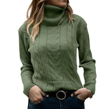 Cargar imagen en el visor de la galería, Women's Turtleneck Sweaters 2024 Fashion Long Sleeve Pullover