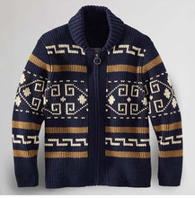 Cargar imagen en el visor de la galería, Sweater Big Cardigan Zip Up Knit