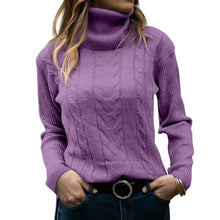Cargar imagen en el visor de la galería, Women's Turtleneck Sweaters 2024 Fashion Long Sleeve Pullover