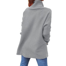 Cargar imagen en el visor de la galería, Soft Cotton Stand Collar Large Size Long Sleeve Tops Ladies Jumper Loose Tunic Casual T-Shirts