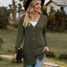 Cargar imagen en el visor de la galería, Sweaters for Women Cardigan Dressy Solid Open Front Long Knited Cardigan Sweater Fashion Loose Fit Coat Tops