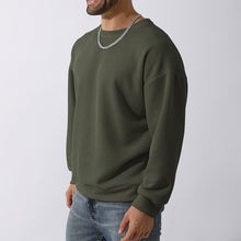 Cargar imagen en el visor de la galería, Men's Winter Sweater Loose Round Neck Thickened Sweater