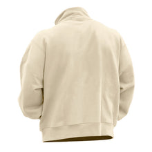 Cargar imagen en el visor de la galería, Men's Stand collar Sweatshirt Pullover Tops Fleece Half Zip Plain Sports