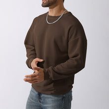Cargar imagen en el visor de la galería, Men's Winter Sweater Loose Round Neck Thickened Sweater