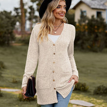 Cargar imagen en el visor de la galería, Sweaters for Women Cardigan Dressy Solid Open Front Long Knited Cardigan Sweater Fashion Loose Fit Coat Tops
