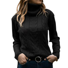 Cargar imagen en el visor de la galería, Women's Turtleneck Sweaters 2024 Fashion Long Sleeve Pullover