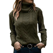 Cargar imagen en el visor de la galería, Women's Turtleneck Sweaters 2024 Fashion Long Sleeve Pullover