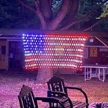 Load image into Gallery viewer, American Flag Waterproof LED Solar String Lights