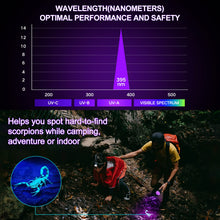 Load image into Gallery viewer, UV Flashlight Black Light, 51 LED Blacklight Pet Urine Detector for Dog/Cat Urine, Dry Stains, Bed Bug, Resin Curing, Scorpions Finder