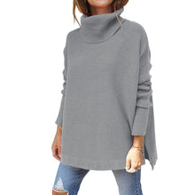 Cargar imagen en el visor de la galería, Soft Cotton Stand Collar Large Size Long Sleeve Tops Ladies Jumper Loose Tunic Casual T-Shirts