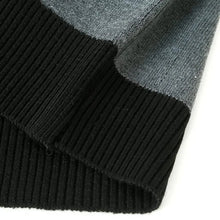 Cargar imagen en el visor de la galería, Winter Men Solid Knitted Sweater Half Zip Stand Collar Men Clothes Casual Sweater