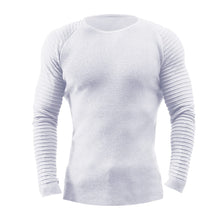 Cargar imagen en el visor de la galería, Men's Basic Knitted Crew Neck Long Sleeve Pullover