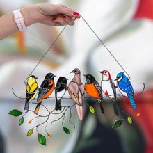 Cargar imagen en el visor de la galería, Birds Stained Glass Window Hangings