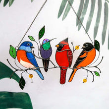 Cargar imagen en el visor de la galería, Birds Stained Glass Window Hangings